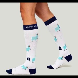 FIGS Trauma Llama Compression Socks NWT